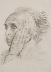 Raphael Soyer Self-Portrait, n.d graphite on paper 11 3/8 x 7 3/4 inches