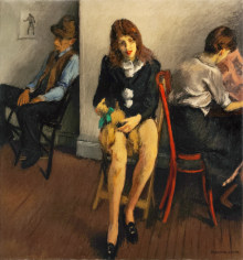 Raphael Soyer Back Stage, 1935 oil on canvas 26 1/4 x 28 1/4 inches