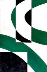 charles green shaw, Interlocking Green, 1967, oil on canvas, 45 x 30 inches