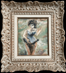 Frame view of &quot;Circus GIrl&quot; by Yasuo Kuniyoshi.