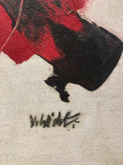 Signature on &quot;Red's Moving&quot; by John Von Wicht.