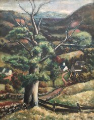 Arnold Blanch oil painting entitled &quot;From Lake Hill&quot;.