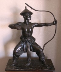 Image of Malvina Hoffman's statue of a Mongolian dancer, available on sale at Caldwell Gallery Hudson.