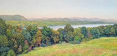Tom Yost painting &quot;The Hudson from Vanderbilt Mansion&quot;.