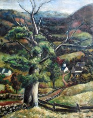 Image of a sold Arnold Blanch oil painting from Lake Hill (near Woodstock, NY) 1927.