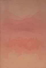 Image of Naohiko Inukai's sold untitled landscape in pinks and mauves.