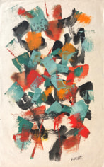 Image of sold abstract mixed media artwork by John Von Wicht Untitled.