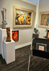 Caldwell Gallery Hudson satellite booth at Berkshire Galleries in Great Barrington, Massachusetts.