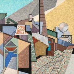 Image of Easton Pribble's painting &quot;Old Industry #2&quot;, on sale at Caldwell Gallery Hudson.