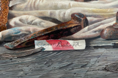 Image of signature on &quot;Rags and Old Iron&quot; by Aaron Bohrod.