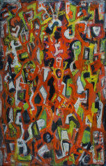 Image of Max Schnitler's sold abstract oil painting #2.