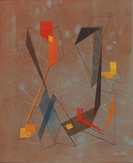 Albert Patecky 1950 rust abstraction.