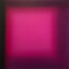 BRINTZ GALLERY, ERIC FREEMAN, Magenta Square 1, 2018, Oil on canvas, 30 by 30 inches, The Colour of Light, Unique Art
