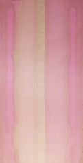 BRINTZ GALLERY, JAMES PERKINS, A Pink Evening, 2023, 93 by 40.5 by 2 inches, Unique Art