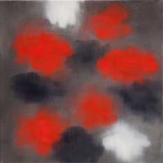 BRINTZ GALLERY, ROSS BLECKNER, Untitled, 2016, Oil on linen, 18 by 18 inches, Flora, Unique Art