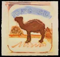 Larry Rivers, Brushed Camel, 1990-Silkscreen, lithograph, airbrush and handwork in oil-22.75x23.5