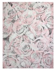 John Newsom Shangri-La | Everlasting Bloom (Light Pink), 2017 Flashe and Charcoal on Paper