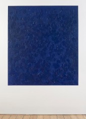 Giovanni Anselmo Ultramarine Blue while it appears towards overseas, 2012