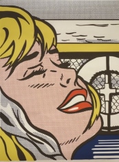 Roy Lichtenstein, 1923 - 1997, Shipboard Girl, 1965, Offset Lithograph, H 26.125&quot; x W 19.125&quot;, Signed Lower Right