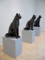 Big Sitting Cat 3, 2006, bronze, ed. 1/9, 31x22x14in.