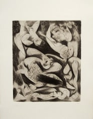 Untitled (CR#1074), c. 1944, printed posthumously in 1967, engraving and drypoint on white Italia paper, ed. 11/50, image: 11 7/8 x 10 in., sheet: 20 1/16 x 13 13/16 in.