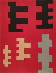 Untitled, 1945, colored paper on paper, 13 1/2 x 11 in.