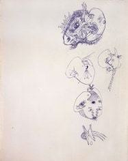 Jackson Pollock, Untitled, pen and blue ink on paper, 13 1/2 x 10 3/8 in. CR#598