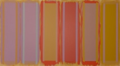 Parade Rest, 1996, acrylic on canvas, 68 x 138 in.