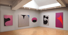 Installation view, &quot;Leon Polk Smith: Paintings and Collages from the 1960s&quot;