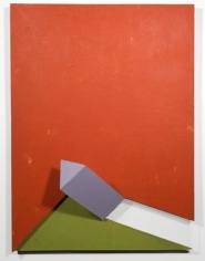 Bleeker, 2008, acrylic on non-woven acrylic fiber on wood with plexiglass, 30 x 22 x 8 in. by Charles Hinman