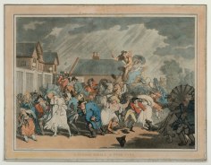 Thomas Rowlandson, A Sudden Squall in Hyde Park