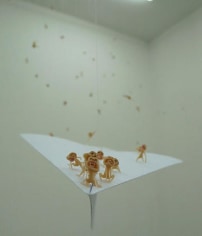 Ham Jin. Paper Airplane, 2007. Miniature installation, Size variable.&nbsp;Courtesy of the artist &amp;amp; PKM Gallery.