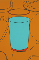 Michael C. Martin. Glass (Wallpaper-Orange), 2004. Acrylic on canvas, 66 x 43.2 cm