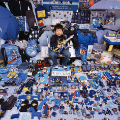 Jeong-mee Yoon. Blue Project - Kihun and His Blue Things, 2007. Chromogenic print, woodenframe, 125 x 125 cm.&nbsp;Courtesy of the artist &amp;amp; PKM Gallery.