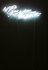 Cody Choi. No smart no fight, 2012. Neon on canvas, 163 x 112 cm.