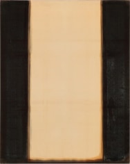 Yun Hyong-keun. Burnt Umber &amp;amp; Ultramarine, 1977-1978. Oil on cotton, 230.8 x 184.2 cm. Courtesy of Yun Seong-ryeol and PKM Gallery.