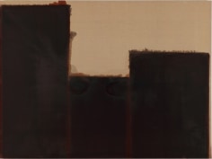 Yun Hyong-keun. Burnt Umber &amp;amp; Ultramarine, 1991-1993. Oil on linen, 194 x 259.5 cm. Courtesy of Yun Seong-ryeol and PKM Gallery.