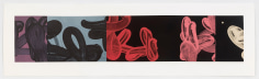 David Reed Untitled (LP 41), 2001 etching, aquatint and chine-coll&eacute; on paper 11 3/4 x 58 1/2 inches (29.9 x 148.6 cm) (DRE01-01)