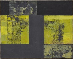 Helmut Federle Basics on Composition XXI (For Lee Harvey Oswald), 1992 oil on canvas 15 3/4 x 19 5/8 inches (40 x 50 cm)