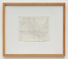 Helmut Federle Two Side Drawing (Abst&auml;nde von Ecke zur Form gleichwertig, 1 + 1/2 + 2/3 + 3), 1979 graphite and ink on paper 8 1/2 x 11 inches (21.7 x 28 cm )