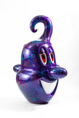 Kenny Scharf, Squirtz (Purple), enamel, rhinestone and fiberglass, 96 1/4 &times; 74 1/2 &times; 48 1/4 in.
