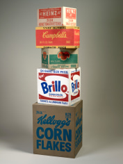 Andy Warhol&nbsp; Set of Five Boxes:&nbsp;Brillo&nbsp;Soap Pad; Campbell&rsquo;s Tomato Juice; Del Monte Peach&nbsp;Halves,;&nbsp;Heinz Tomato Ketchup; Kellogg&rsquo;s Corn Flakes,&nbsp;1964