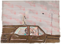 &quot;Untitled&quot;, 1982 India ink, watercolor, transfer on paper