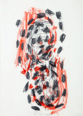 "Untitled", 1991 Pastel, pencil on paper