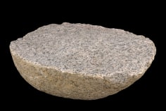"Self-Portrait", 1992 Stone, 24 karat gold sphere