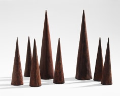 James Lee Byars, Eight Cones, 1959-1960