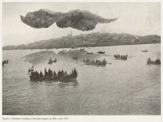 Mehreen Murtaza, Boatmen waiting to land passengers at Jaffa, circa 1911, 2012, Hahnem&uuml;hle Matte Cotton Smooth Inkjet Paper