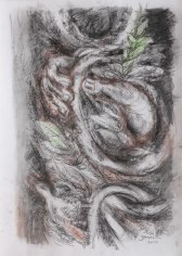 Elias Zayat,&nbsp;Study, 2014, Charcoal and pastel on paper, 70 x 50 cm