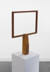 Ana Mazzei, Television, 2019, Peroba mica and garapera wood, wood stain paint