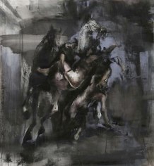 Zsolt Bodoni, The Rape, 2011, acrylic and oil on canvas, 145 x 135 cm